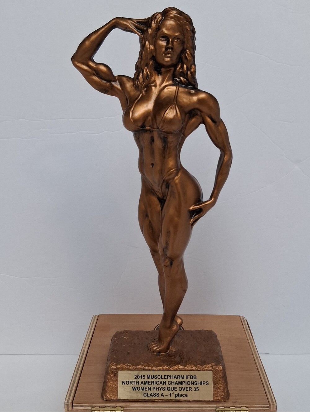 Niels Andersen 2015 IFBB Womens 1st Place North American Bodybuilding Trophy 14"